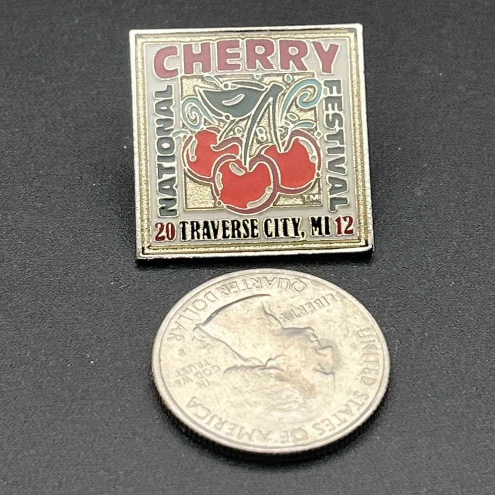 2012 National Cherry Festival Traverse City Michigan Lapel Hat‎ Pin
